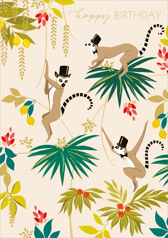 The Art File - Monkey Birthday Cards #SAM072NQ