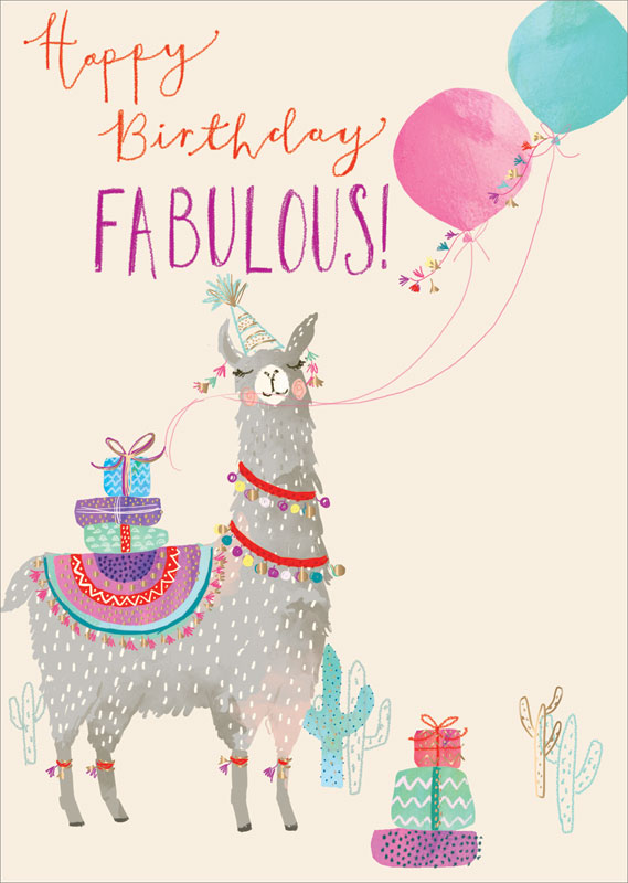 Ling Design, Ltd. - Llama Fab - Birthday Card #LNQ0161