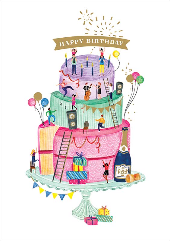 Ling Design, Ltd. - Party Cake Birthday Card #LNQ0281