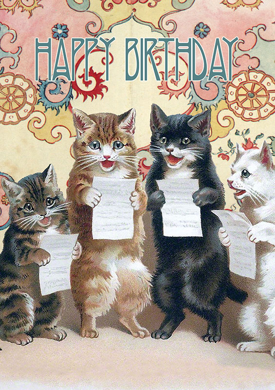 Madame Treacle - Cats Sing Birthday Card #MTHB158