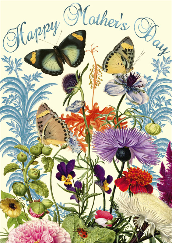 Madame Treacle - Butterflies & Flowers - Mother's Day Card #MTSP045