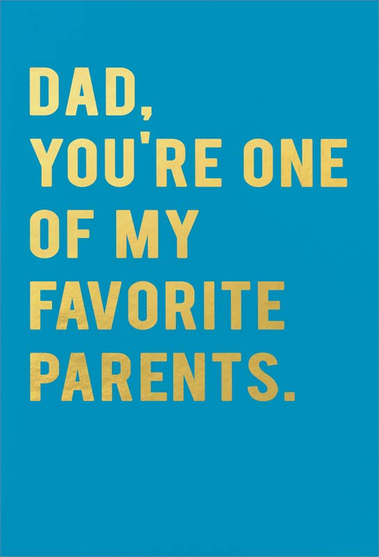 My Favorite ATM Father's Day Letterpress Card