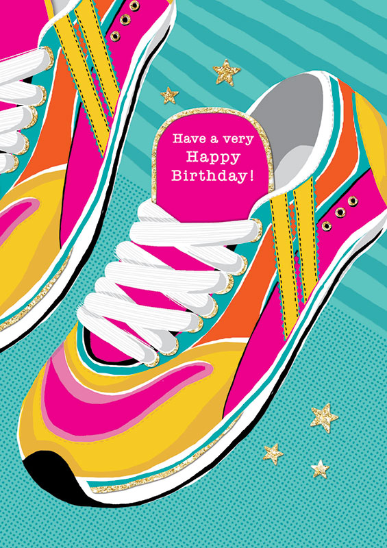 Rachel Ellen Designs - Shoe Birthday Card #PIC44