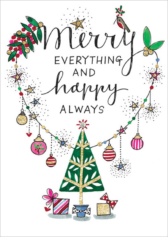 Rachel Ellen Designs - &lt;b&gt;&lt;font color=&quot;red&quot;&gt;SALE!&lt;/font&gt;&lt;/b&gt; Merry  Everything - Christmas Card #XTLC03