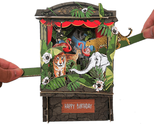 3D Jungle Birthday Card 