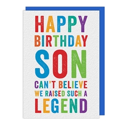 Son Legend Birthday Card 