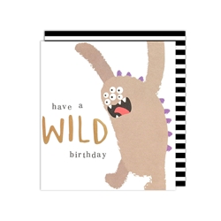 Wild Monster Birthday Card 