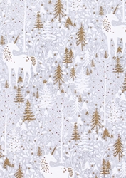 Unicorn Forest Christmas Sheet Gift wrap Christmas