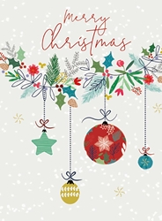Garland and Ornaments Christmas Card Christmas