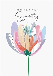Flower Sympathy Card Sympathy