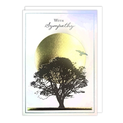 Tree and Sun Sympathy Card 
