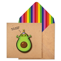 Avocado Birthday Card 