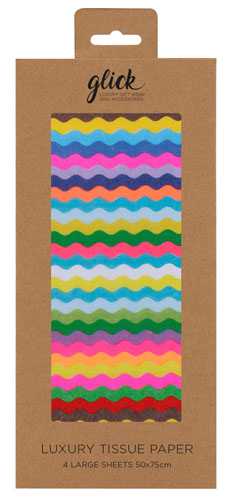 Template For Paper Ric Rac Glick Publishing - Ric Rac Tissue Paper #TPH02