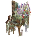3D Abandoned Grand Popup Greeting Card 