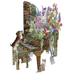 3D Abandoned Grand Popup Greeting Card 