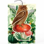 3D Brown Owl Blank Card 