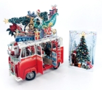 3D Christmas Bus 3D Greeting Card Christmas