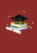 3D Graduation Caps Greeting Card - KP076