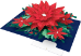 3D Poinsettia Christmas Card - KT016
