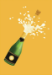 3D Prosecco Blank Greeting Card - KP073