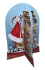 3D Santa on Ladder Advent Calendar Christmas