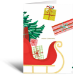3D Santa's Sleigh Christmas Card - KT013