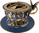 3D Teacup Butterfly Nest Greeting Card 