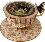 3D Teacup Butterfly Teapot Greeting Card 
