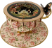 3D Teacup Butterfly Teapot Greeting Card - TEA029