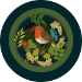 3D Teacup Robins Christmas Card - XTEA001