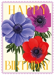 Anemones Birthday Card 