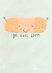 Bandage Get Well Card 
