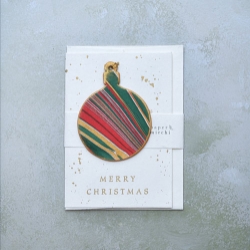 Bauble Festive Ornament Greeting Card 