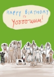 Birthday Dogs Howl Greeting Card 