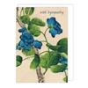 Blue Flowers Symathy Card 