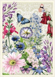 Butterfly Blossoms Blank Postcard 