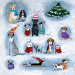 Canine Christmas Boxed Cards - XET466