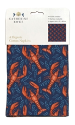 Catherine Rowe Lobster Cloth Napkin Set 
