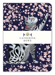 Catherine Rowe Sakura Cat A5 Notebook 