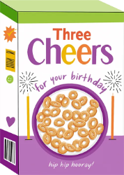 Cheers Cereal Birthday Greeting Card 