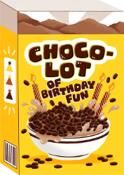 Choco Lot Cereal Birthday Greeting Card 