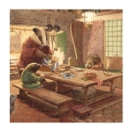Chris Dunn's Badger Kitchen Blank Greeting Card 