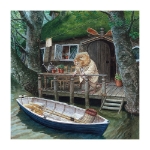 Chris Dunn's Ratty's House Blank Greeting Card 