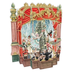 Christmas Ballet 3D Christmas Card 