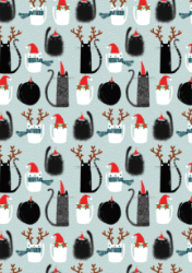 Christmas Cats Sheet Wrap 