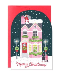 Christmas Townhouse Greeting Card 