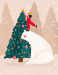 Christmas Tree Boxed Cards - XLT455BX
