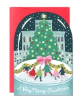 City Skating Greeting Card 