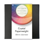 Color Wheel Crystal Paperweight 