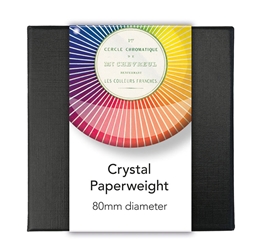 Color Wheel Crystal Paperweight 